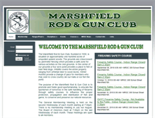 Tablet Screenshot of marshfieldrodandgunclub.com